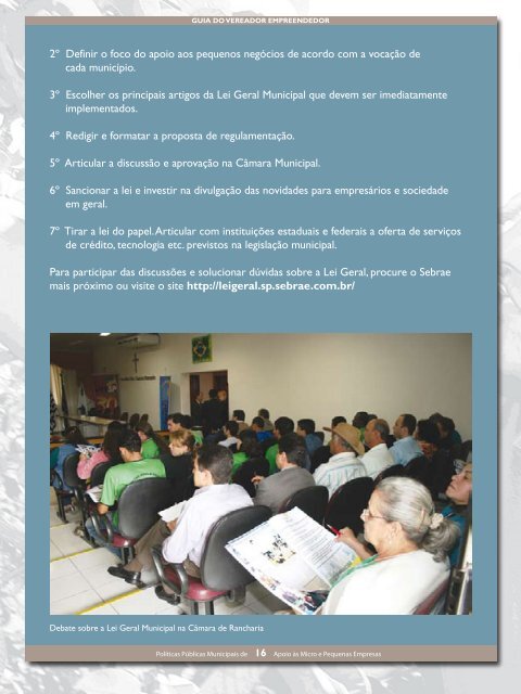 Guia do Vereador - Sebrae