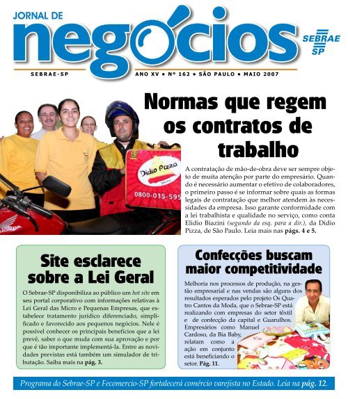 Normas que regem os contratos de trabalho - Sebrae