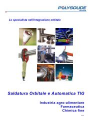 Saldatura Orbitale e Automatica TIG - Polysoude