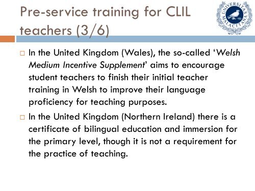 CLIL Teacher's Competence Grid