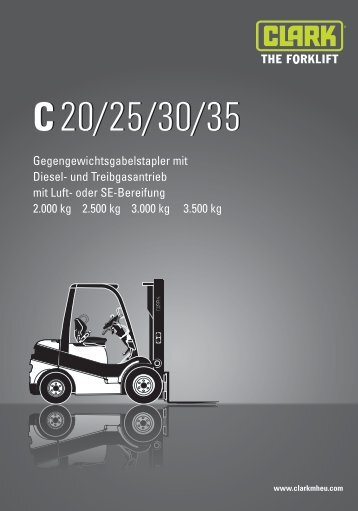 BERGER Clark Diesel & Gas Gabelstapler C 20/25/30/35 Datenblatt