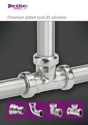 Chromium plated push-fit solutions - Pegler Yorkshire