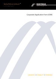 CORPORATE APPLICATION FORM - Montreux Capital Management