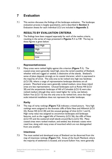 Shetland Local Landscape Designation Review: Final Report