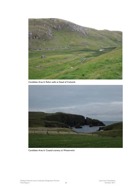 Shetland Local Landscape Designation Review: Final Report