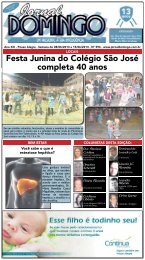 1 Festa Junina do ColÃ©gio SÃ£o JosÃ© completa 40 ... - Jornal Domingo