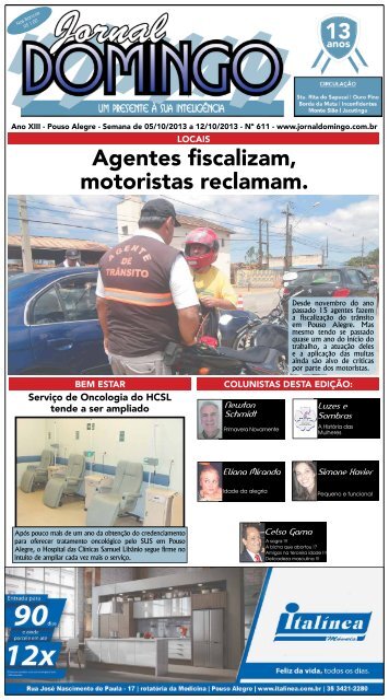 1 Agentes fiscalizam, motoristas reclamam. - Jornal Domingo