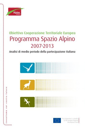 Programma Spazio Alpino 2007-2013 - Alpine Space Programme