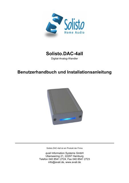 Solisto.DAC-4all