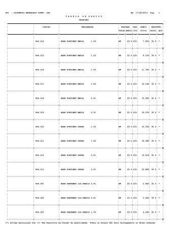 d) vedaÃ§Ãµes - Odifercol