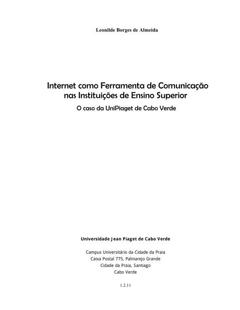 Leonilde Almeida.pdf - Universidade Jean Piaget de Cabo Verde