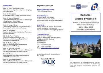 Marburger Allergie-Symposium - allergiezentrum-hessen