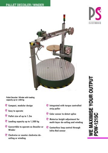 pallet decoiler / winder - PS Electronic