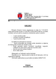 anunt concurs personal contractual - Primaria Iernut