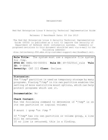 RedHat 6 STIG PDF - NoPasara