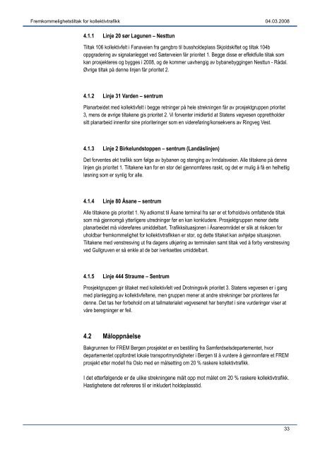 FRAM Bergen rapport 040308 - Hordaland fylkeskommune