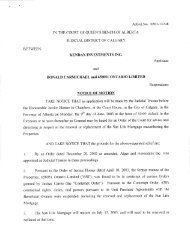 Notice of Motion returnable June 9, 2003 for an Order for advice and ...