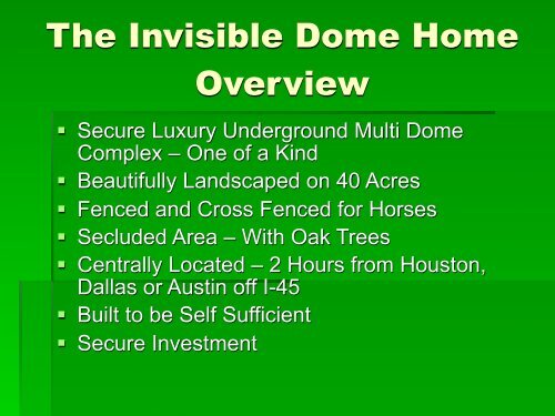 The Invisible Dome Home - Monolithic
