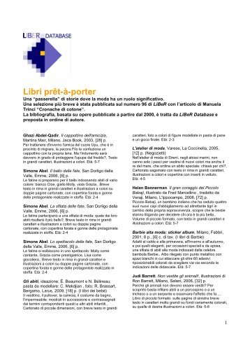 bibliografia moda - Liberweb