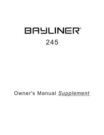 245SB.pdf (7.6 MB) - Bayliner Parts