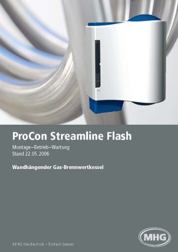 Montage- und Bedienungsanleitung ProCon Streamline Flash