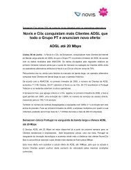 Novis e Clix conquistam mais Clientes ADSL que todo o Grupo PT e ...