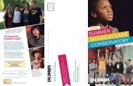 SUMMER SHAKESPEARE CONSERVATORY - California ...