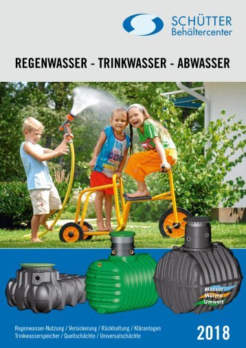 Schütter Regenwasser – Trinkwasser – Abwasser 2018