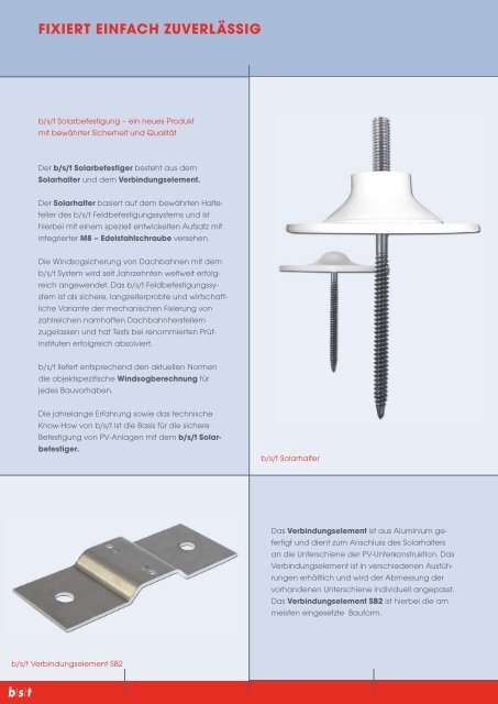 Solarhalter - b/s/t-GmbH