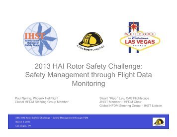 Safety Management Through Flight Data Monitoring ... - IHST