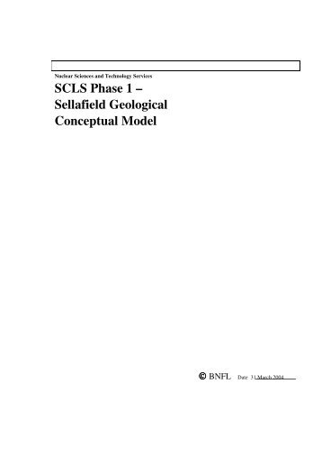 SCLS Phase 1 â Sellafield Geological Conceptual ... - Sellafield Ltd