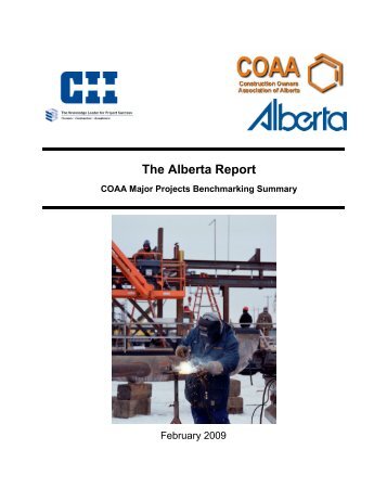 The Alberta Report - COAA Major Projects Benchmarking Summary