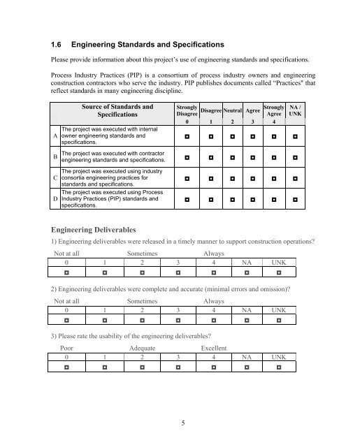 Contractors' Questionnaire - Construction Owners Association of ...