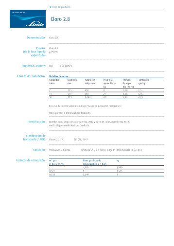 Cloro 2.8 - AbellÃ³ Linde