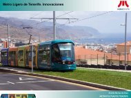 Metro Ligero de Tenerife. Innovaciones