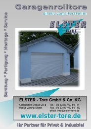 Garagenrolltor | PDF-Datei - ELSTER-Tore