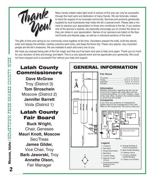 Latah County Commissioners Latah County Fair Board