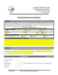 Mail-in Subscription Service Application Form - Latah County ...