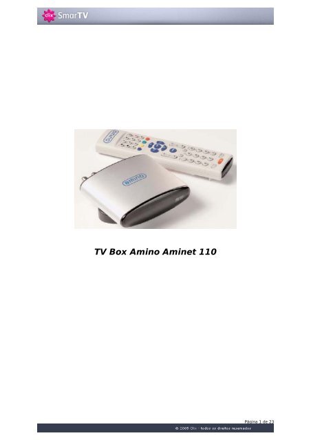 TV Box Amino Aminet 110 - Clix