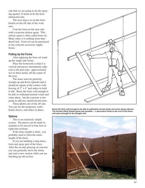 How To Build A Spray-In-Place Concrete Fence - Monolithic