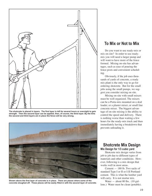 How To Build A Spray-In-Place Concrete Fence - Monolithic