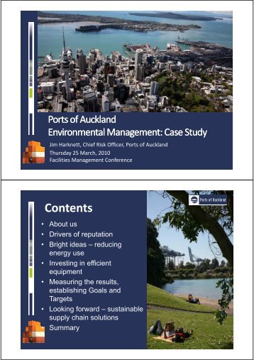 Download presentation slides - Ports of Auckland