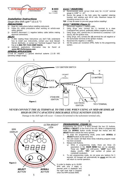 stewart warner tach wiring diagram - Wiring Diagram