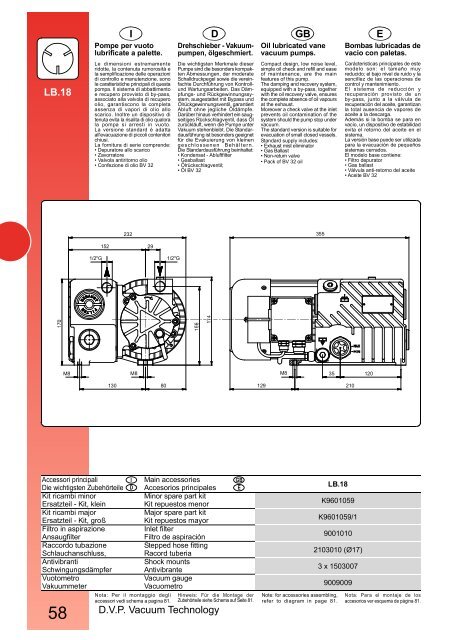 D.V.P. Vacuum Technology E GB D I LB.18