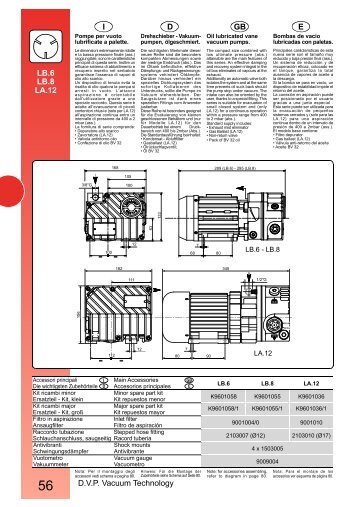 DVP Vacuum Technology E GB DI LB.6 LB.8 LA.12 - vacuum pumps ...