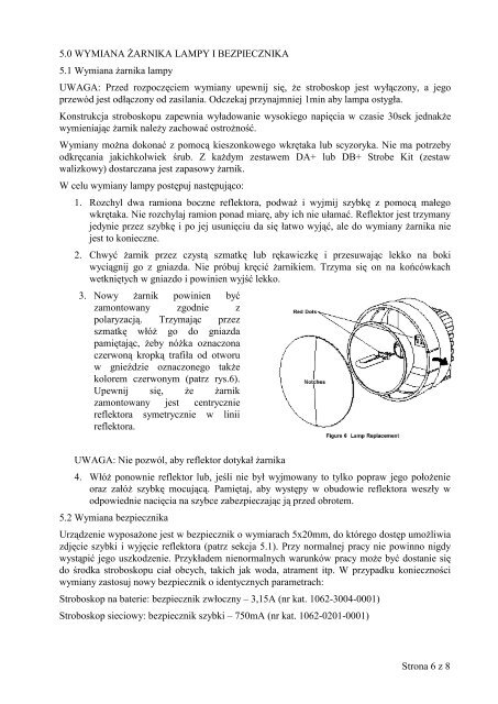 instrukcja obsÅugi stroboskopu - Comfilter