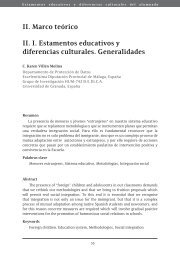 II. Marco teórico II. I. Estamentos educativos y diferencias ... - Exedra