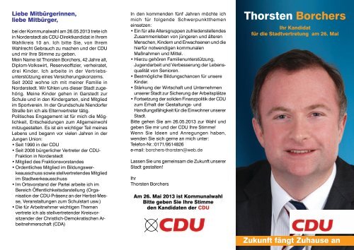 Kandidatenflyer (pdf-Dokument) - CDU Norderstedt