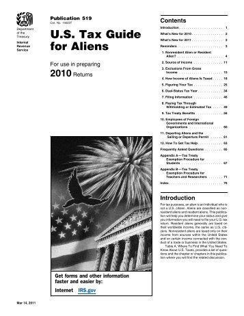 2010 Publication 519 - Internal Revenue Service