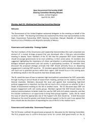 Steering Committee Meeting Minutes London - Open Government ...